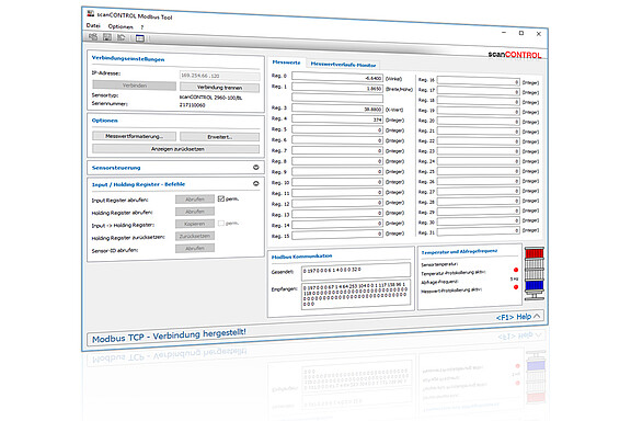 Controle van de Modbus-functionaliteit