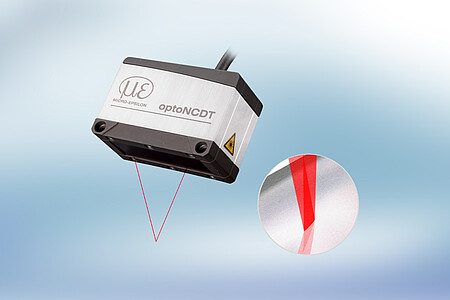 Dickenmessung von Elektrodenbeschichtung mit optoNCDT 1900LL