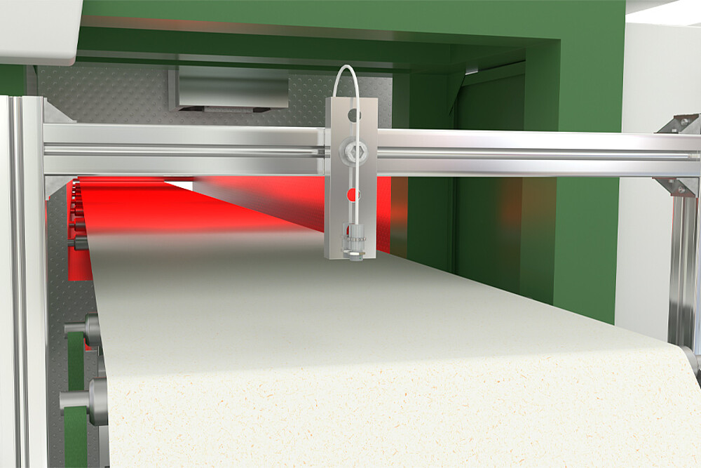 Bewaking van het droogproces in de papierproductie met thermoMETER UC.
