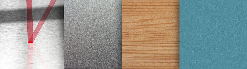 Meting op gestructureerde en metaalachtige oppervlakken