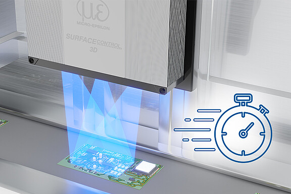 Korte verwerkingstijden met surfaceCONTROL 3D 3560