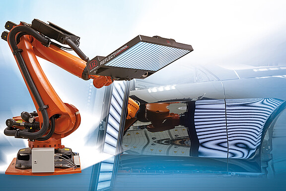 Inspect and analyze painted car bodies with reflectCONTROL