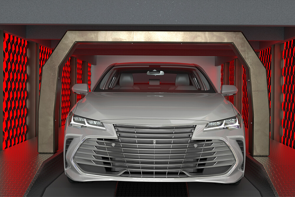 Controle van het droogproces na spuiten