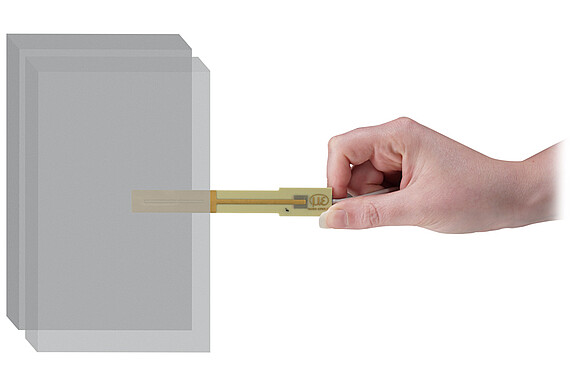 Mobiele spleetmeting met vlakke sensoren