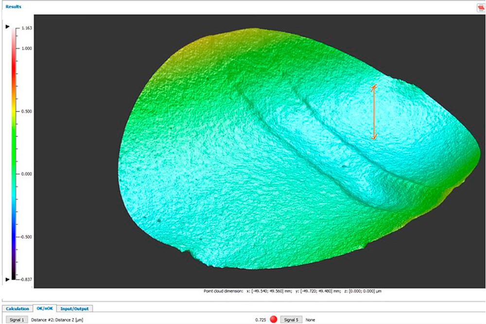 Meting van vlakheid in 3DInspect