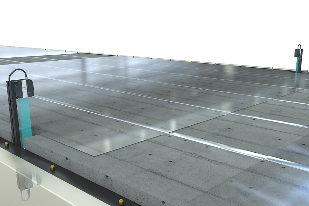 Randmeting voor glasproductie