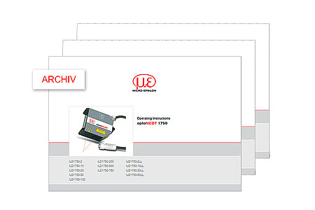 Archived operating instructions