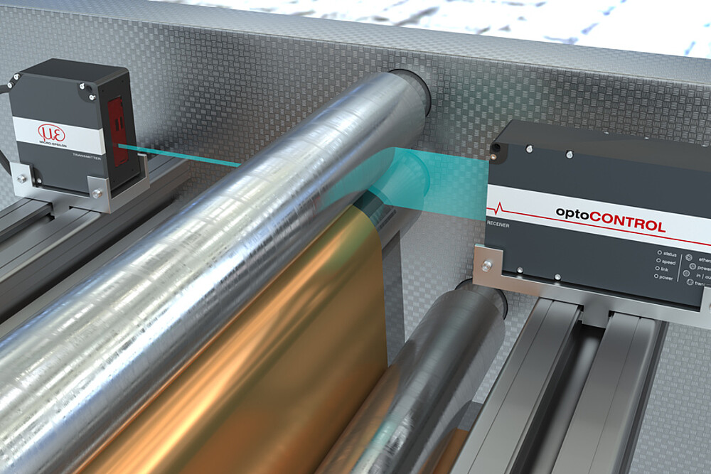 Spleetmeting tussen twee lenzen