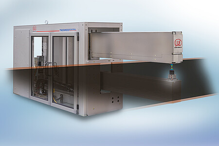 Inline-Dickenmessung von Batteriefolie mit thicknessCONTROL