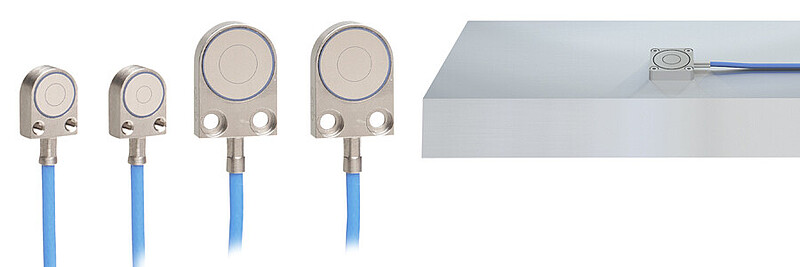 Flat sensors with integrated cable