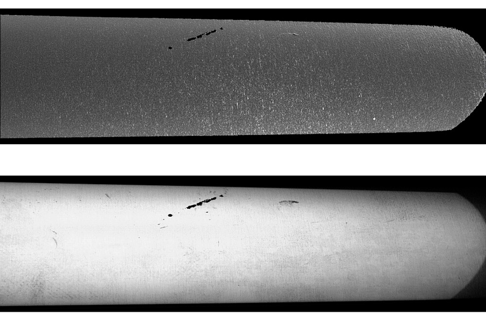 Defectdetectie in de golvend en gekromd beeld