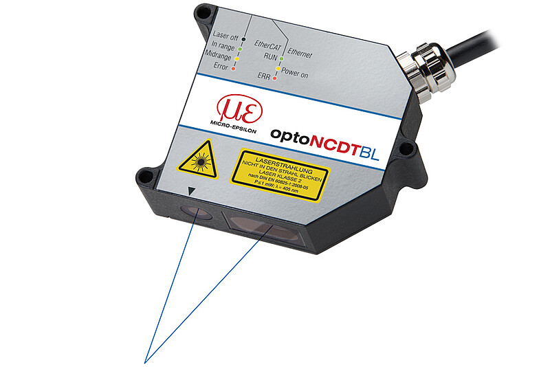 Zeer dynamische lasersensor met Blue Laser