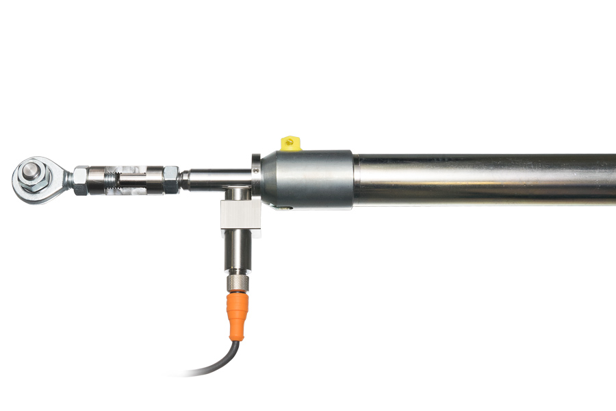 Detectie zuigerpositie hydraulische cilinder