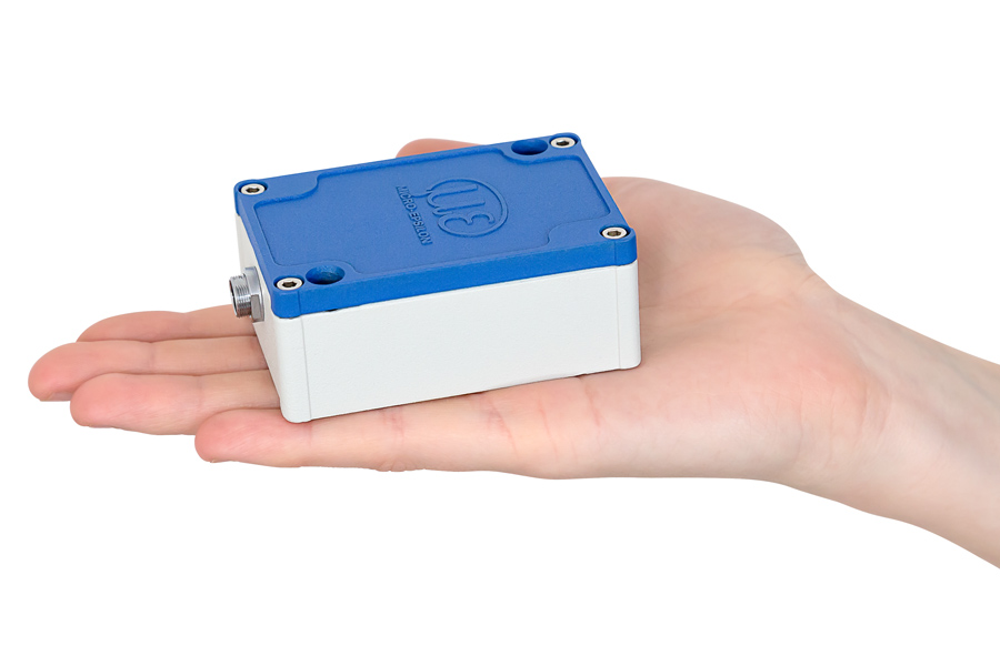 Capacitieve sensor in de palm van een hand